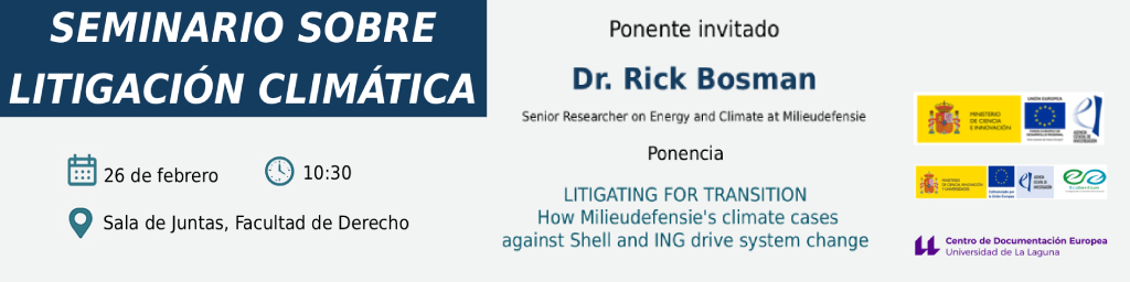 Seminario Litigación Climártica Banner