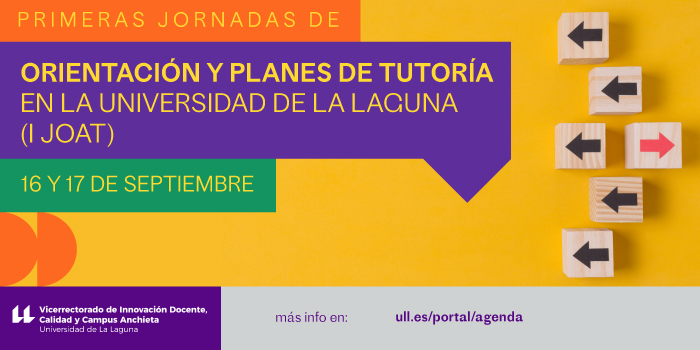 Primeras Jornadas de Orientación y Planes de Tutoría en la Universidad de La Laguna (I JOAT)_banner