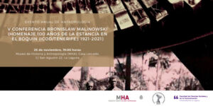 V Conferencia Bronislaw Malinowski evento