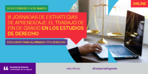 III Jornadas TFG estudios de Derecho_Banner evento