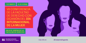 VII Conferencia Facul. Derecho Día Internacional de la Mujer_Banner evento