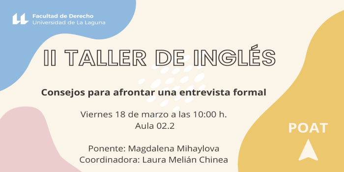 II TALLER DE INGLÉS POAT