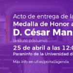 Anuncio de la Medalla de Honor a César Manrique
