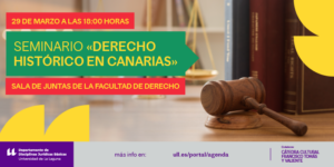 Seminario derecho histórico en Canarias_Banner evento