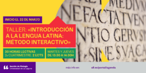 Taller Introducción a la lengua Latina_Banner evento