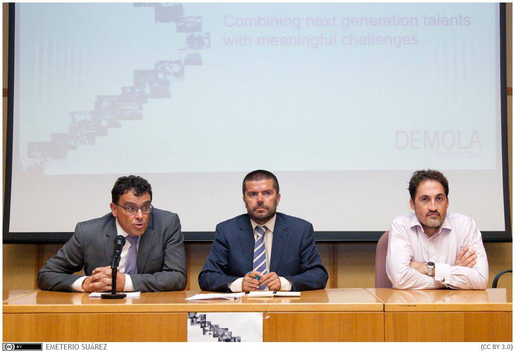 De izquierda a derecha, Manuel Miranda, Francisco García y Ernesto Pereda.