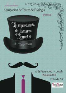 Cartel de esta pieza de Oscar Wilde