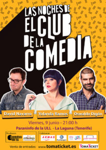 Cartel de El Club de la Comedia en la ULL