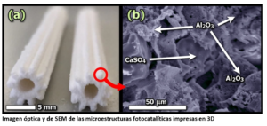 esquema de este sistema para purificar aguas