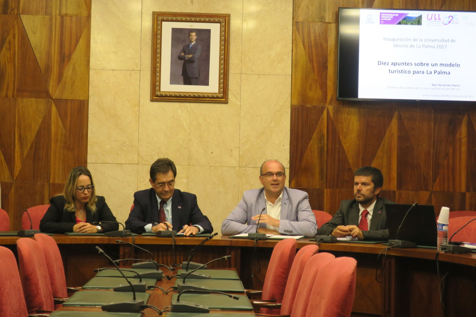 Presentación de los cursos de la Universidad de Verano de La Palma