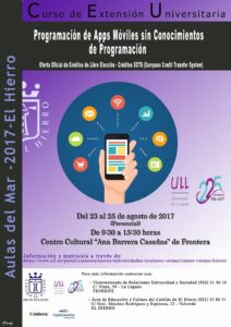 Cartel de a Universidad de Verano de El Hierro