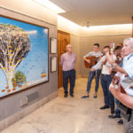 Instante de la inauguración de esta muestra sobre Luisiana