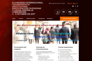 web del congreso sobre transparencia y corrupción