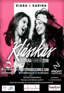 Cartle del concierto de Kiara y Karina