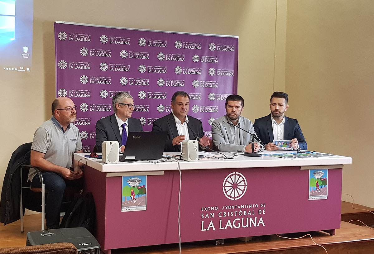 Rueda de prensa de presentación del programa de Biciabril 2018 en La Laguna