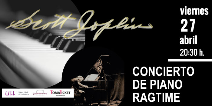 Cartel del concierto de ragtime