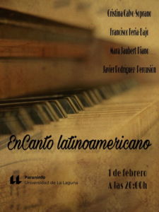 Cartel del concierto Encanto Latinoamericano
