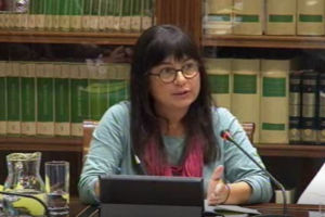 Comparecencia de Esther Torraod para presentar su informe sobre prostitución en Canarias.