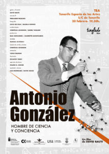Cartel de la presentación del documental sobre Antonio González