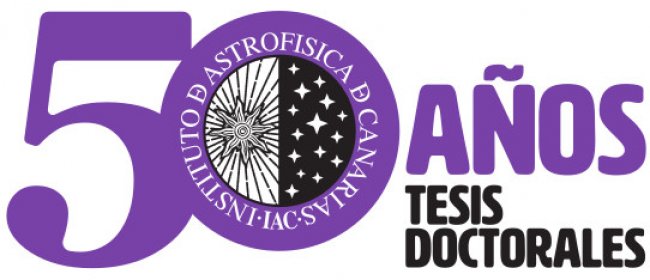 Logo del congreso sobre los 50 años de tesis de Astrofísica