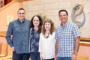 De izquierda a derecha, Jacob Lorenzo, Fernanda M. Frank, Patricia B. Petray y José Enrique Piñero, coordinadores y ponentes de este seminario sobre enfermedades desatendidas.
