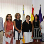 De izquierda a derecha: Iván Galtier, Marisela López, Elvira Afonso, Rosa Aguilar, Mª Ángeles Alonso y Estefanía Hernández.