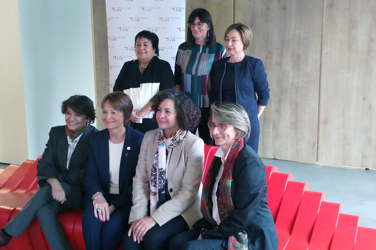 Las rectoras participantes en este debate organizado en Madrid por la Fundación CyD.