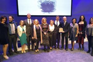 El equipo de gobierno de la ULL tras la ceremonia de los Teide de Oro.