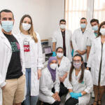 Parte del personal del Instituto de Enfermedades Tropicales y Salud Pública de Canarias responsable de realizar los tests.