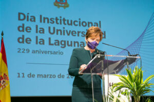 Rosa Aguilar durante su intervención.