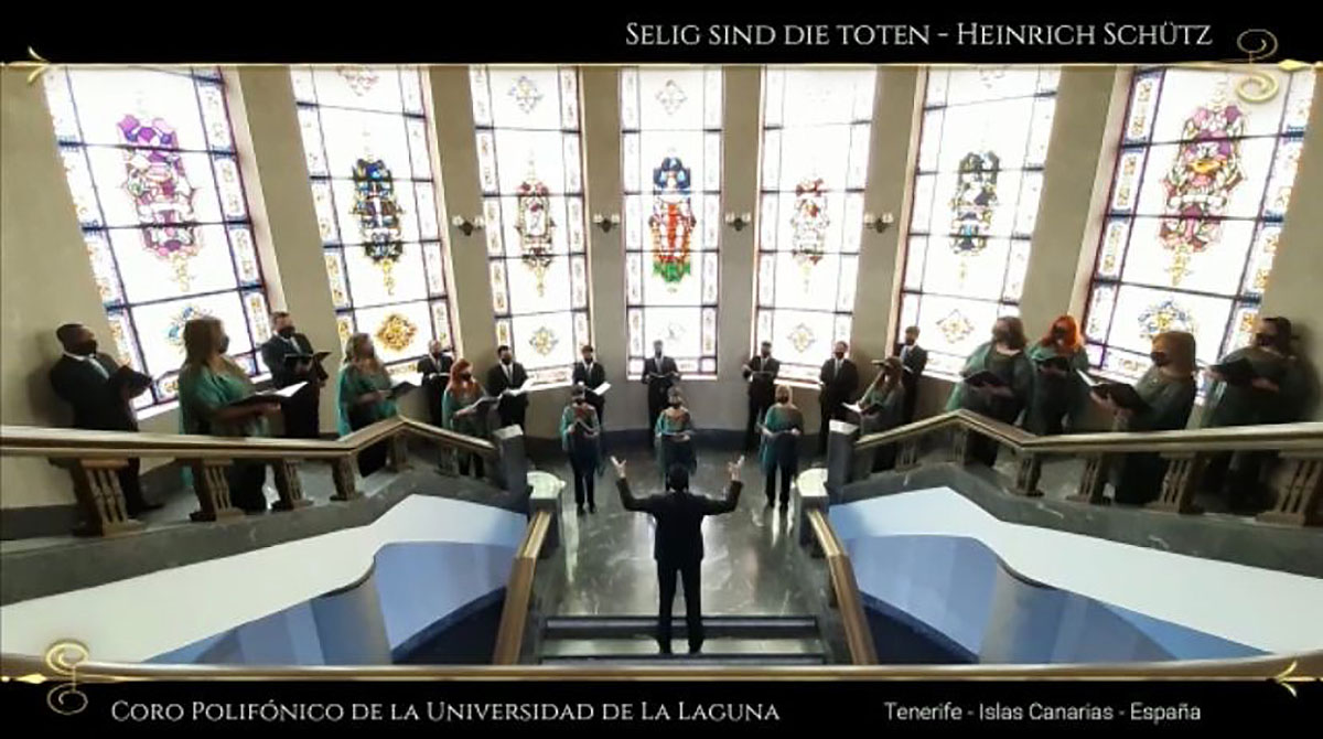 Imagen de la actuación de esta agrupación universitaria.