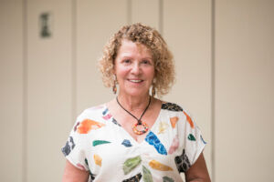 Marta Díaz Gómez durante la entrevista.