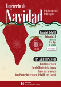 Cartel del Concierto de Navidad de la Universidad de La Laguna 2021
