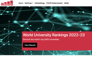 Captura de la página web del ranking CWUR