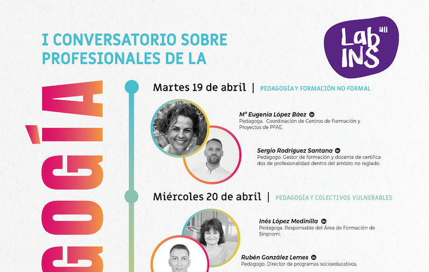 Labvins El LabINS organiza el I Conversatorio sobre profesionales de la Pedagogía