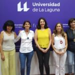 Pié de foto: María del Carmen Marrero, Gabriela Fabbro, Lidia Cabrera, Patricia Delponti y Carmen Rodríguez.