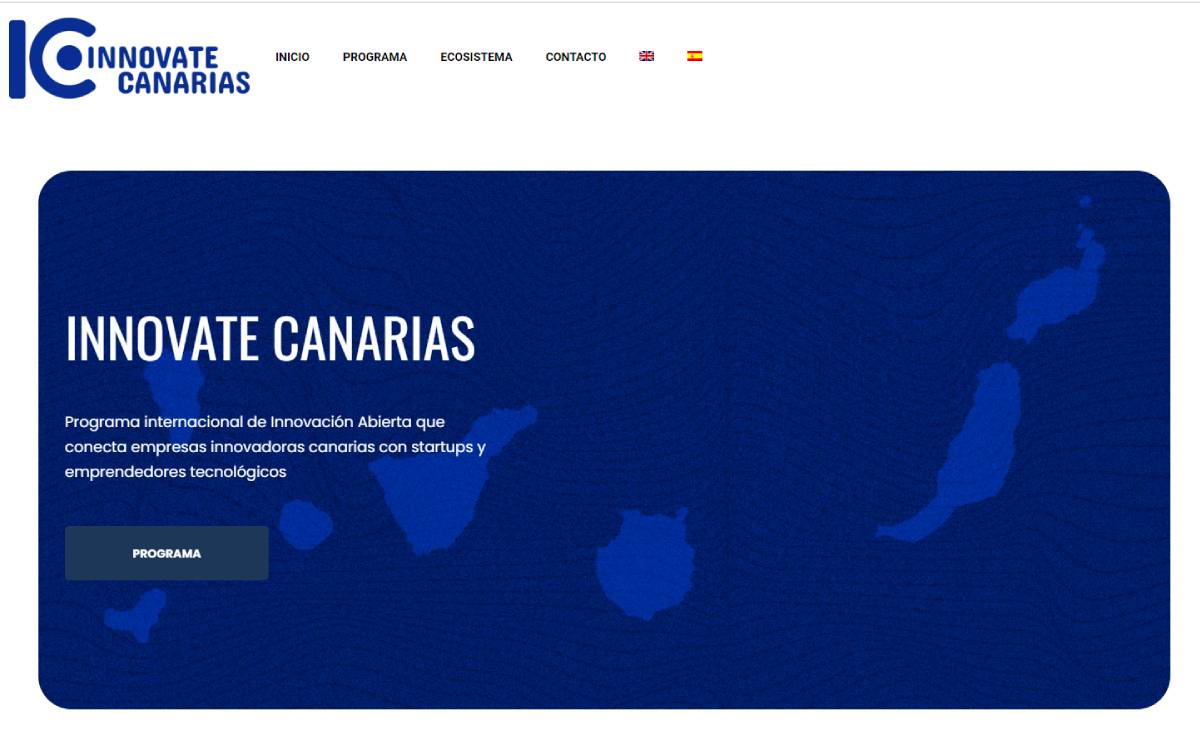 Portada de la web de la iniciativa Innovate Canarias.