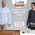 Cartel del concierto de Luís López y Julia Nikoliszak