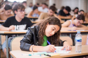 Imagen del primer examen de la convocatoria de julio de 2023 de la EBAU.