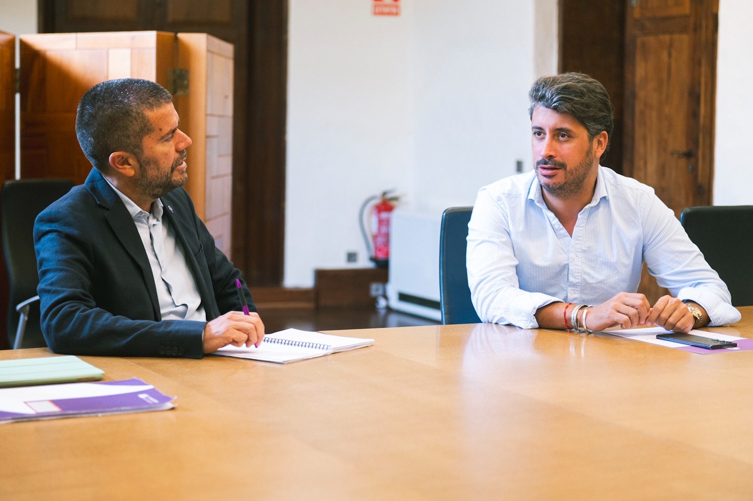 Imagen de la reunión celebrada esta mañana.