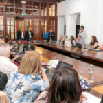 Imagen de la reunión celebrada en las dependencias de la calle Viana 50.