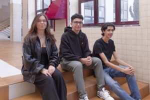 De izquierda a derecha, Anisia Giammei, Daniel Darias y Samuel Rubio.