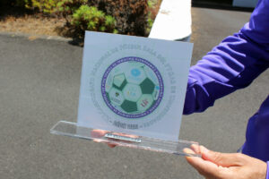 Trofeo del tercer puesto en el campeonato de fútbol sala 2024