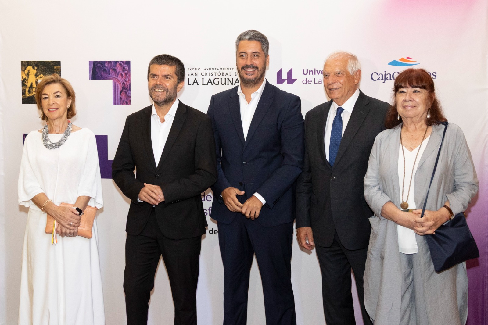 De izquierda a derecha: Margarita Ramos, Francisco García, Luis Yeray Gutiérrez, Josep Borrell y Cristina Narbona.