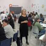 María Gabino Campos, coordinadora del programa ApS ULL-Cabildo de Tenerife, durante una de las sesiones de trabajo de esta formación.