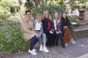 De izquierda a derecha, Beatriz Abdul-Jalbar, Dulce González, Rubí Rodríguez, Lidia Santana y Adriana Rodríguez.