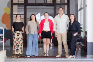 Emma Fernández, Olga Movilla, Deiene Rodríguez, Ángel José Gutiérrez y Emma Carmelo.