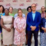 Imagen de la reunión celebrada con el equipo de gobierno de la Universidad de Cabo Verde