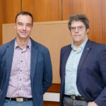 De izquierda a derecha, los coordinadores del seminario: Péter Mezei (Universidad de Szeged ) y Luis Capote (Universidad de La Laguna).