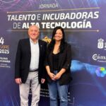 Antonio Aparicio y Nuria Hernández en la feria celebrada en Las Palmas de Gran Canaria.